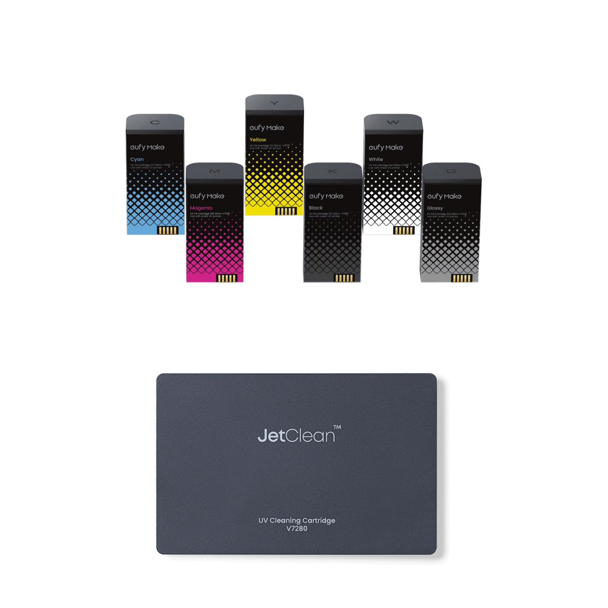eufyMake Ink and Cleaning Cartridge Kit for UV Printer E1