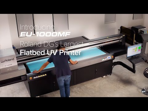 EU-1000MF UV LED Flatbed Printer