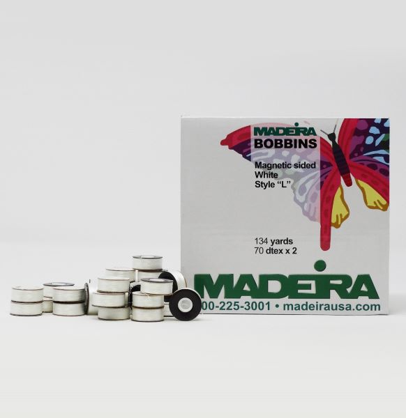 Madeira Magnetic Bobbin L 308-509 White