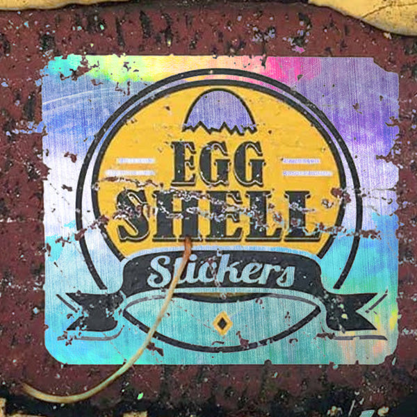 Eggshell Holographic Sticker 20"