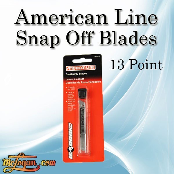 American Line Snap Off Blades 13 Point 9Mm (10Pk) - McLogan Supply