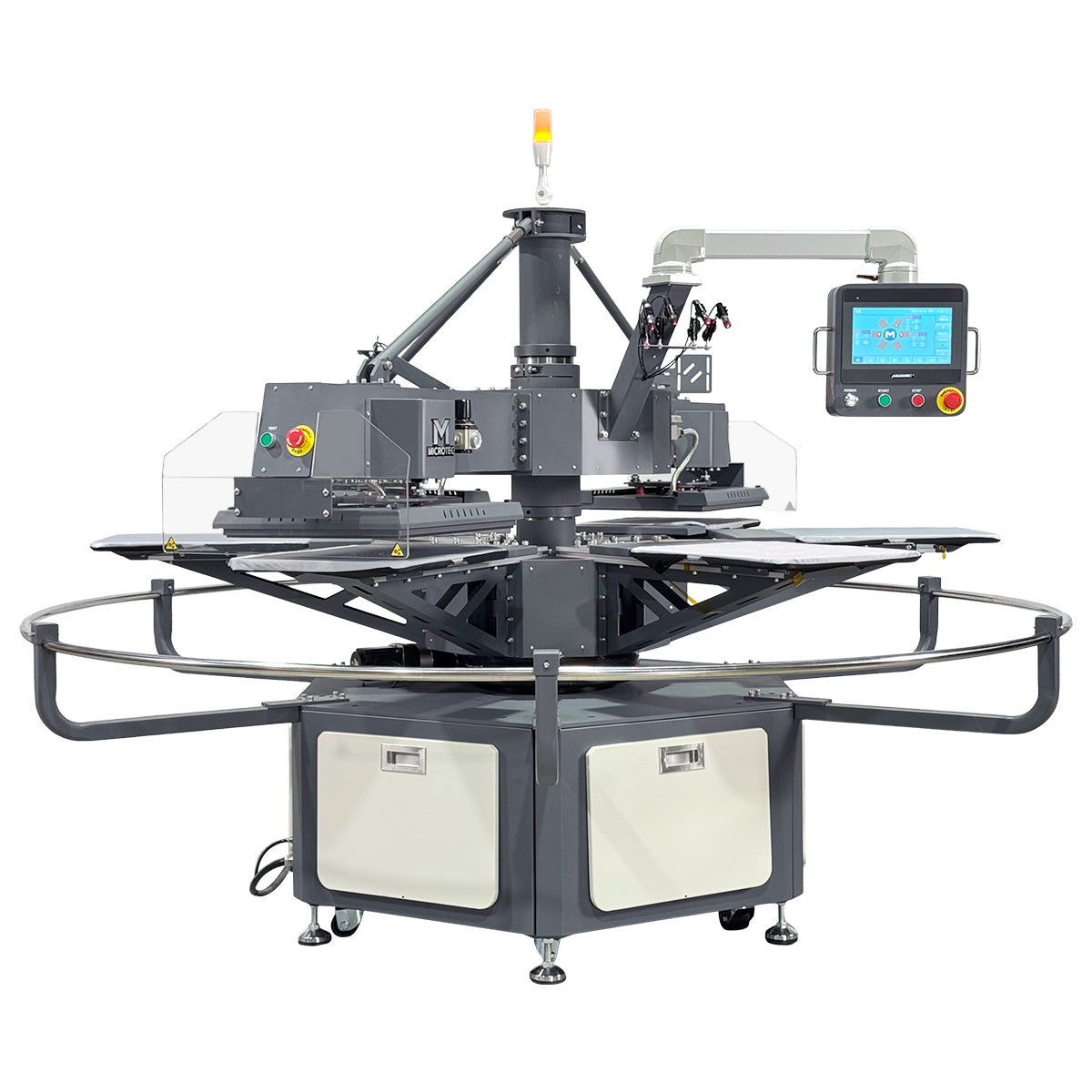 APEX X6 - 6 Station 16” x 20” Fully Automatic Rotary Heat Press - With Preheat