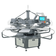 APEX X6 - 6 Station 16” x 20” Fully Automatic Rotary Heat Press - No Preheat