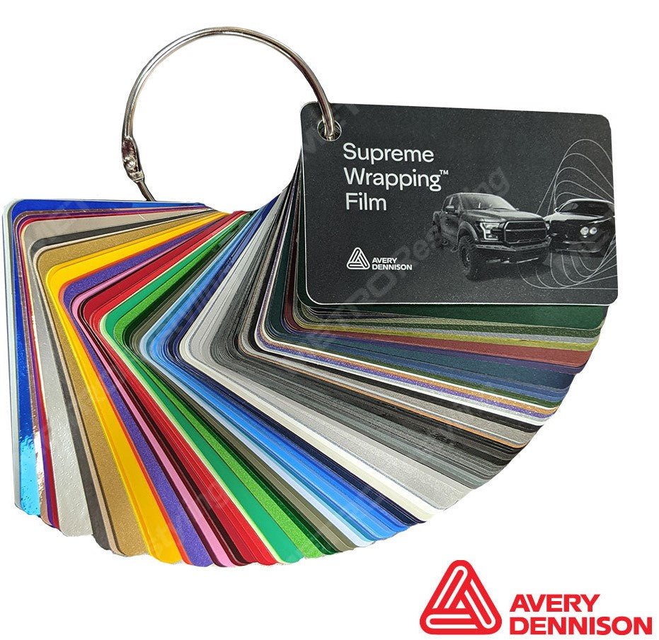 Avery Supreme Wrap Sample Book Color Swatch Book