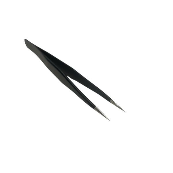 Black Pointed Tweezers - McLogan Supply
