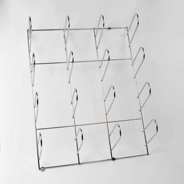 Chrome Plated Wall Rack For Vinyl Rolls - McLogan Supply