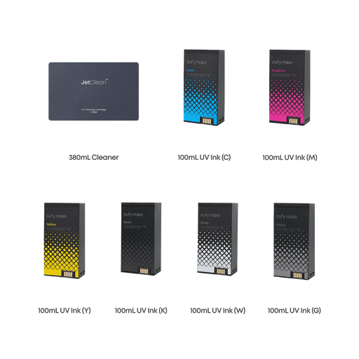 eufyMake Ink and Cleaning Cartridge Kit for UV Printer E1 - McLogan Supply