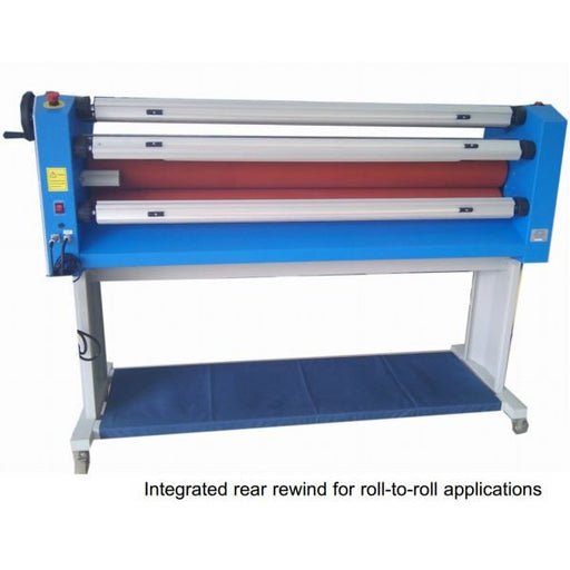 GFP 355TH, 55" Top Heat Laminator (Stand, Foot Switch & Rewind Included) - McLogan Supply