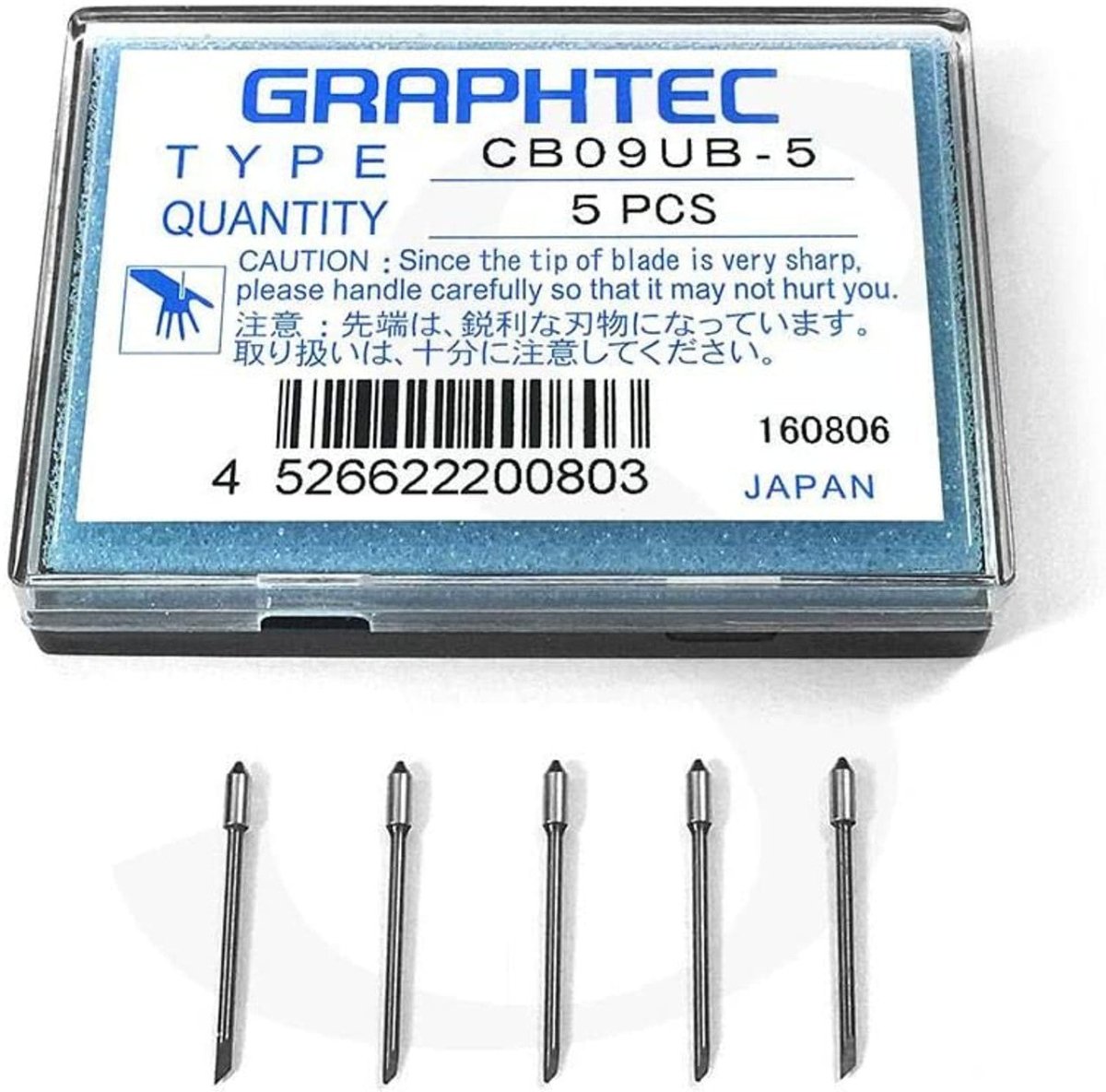 新品 GRAPHETC CB09UB-5 替刃 合計15本 グラフテック graphtec-cb09ub-45-degree-oem-
