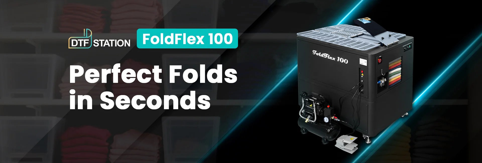 FoldFlex 100 Automatic Garment Folding Machine - McLogan Supply