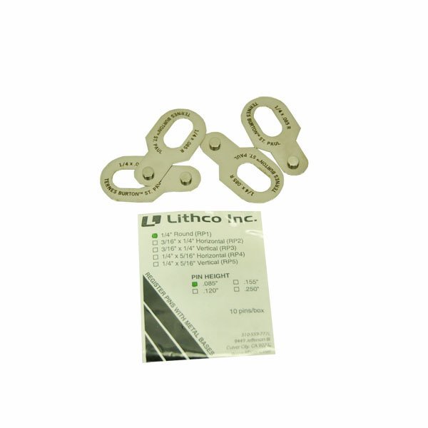 Lithco Registration Metal Pins .085" - McLogan Supply