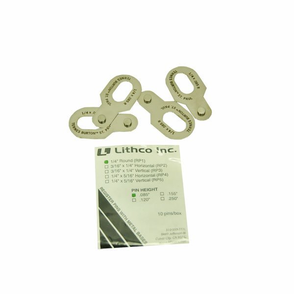 Lithco Registration Metal Pins .085