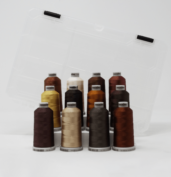 Madeira Polyneon 919 - 12 SGB SHADE BROWN Kit - McLogan Supply
