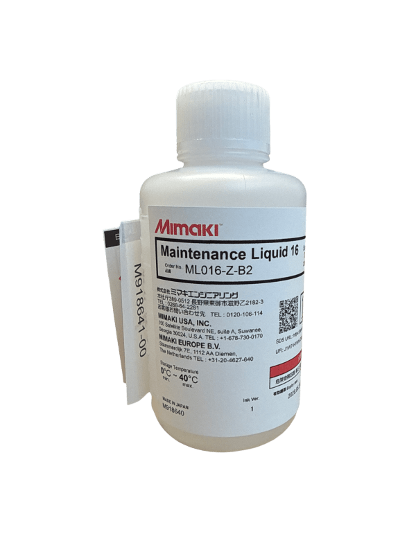 Mimaki Maintenance Liquid 16 200ml bottle - McLogan Supply