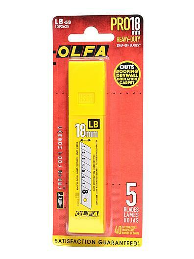 Olfa Pro 18Mm Snap Off Utility Knife Blades - McLogan Supply