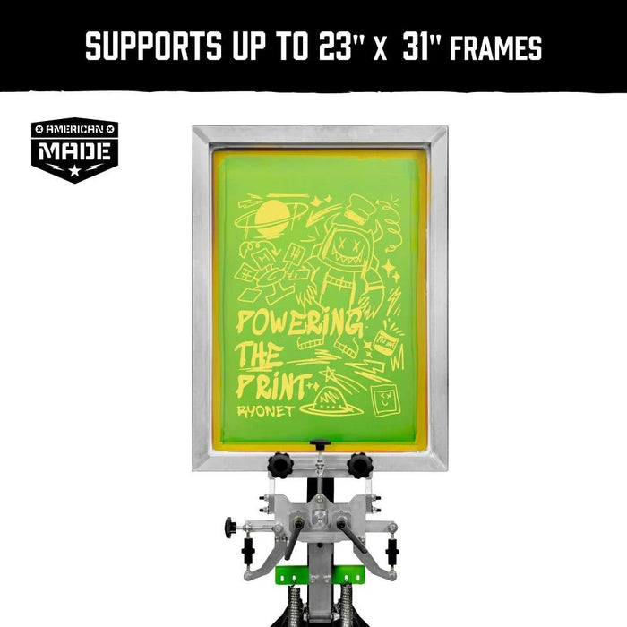 Riley Hopkins 250+ Screen Printing Press with XY Micro Registration - McLogan Supply