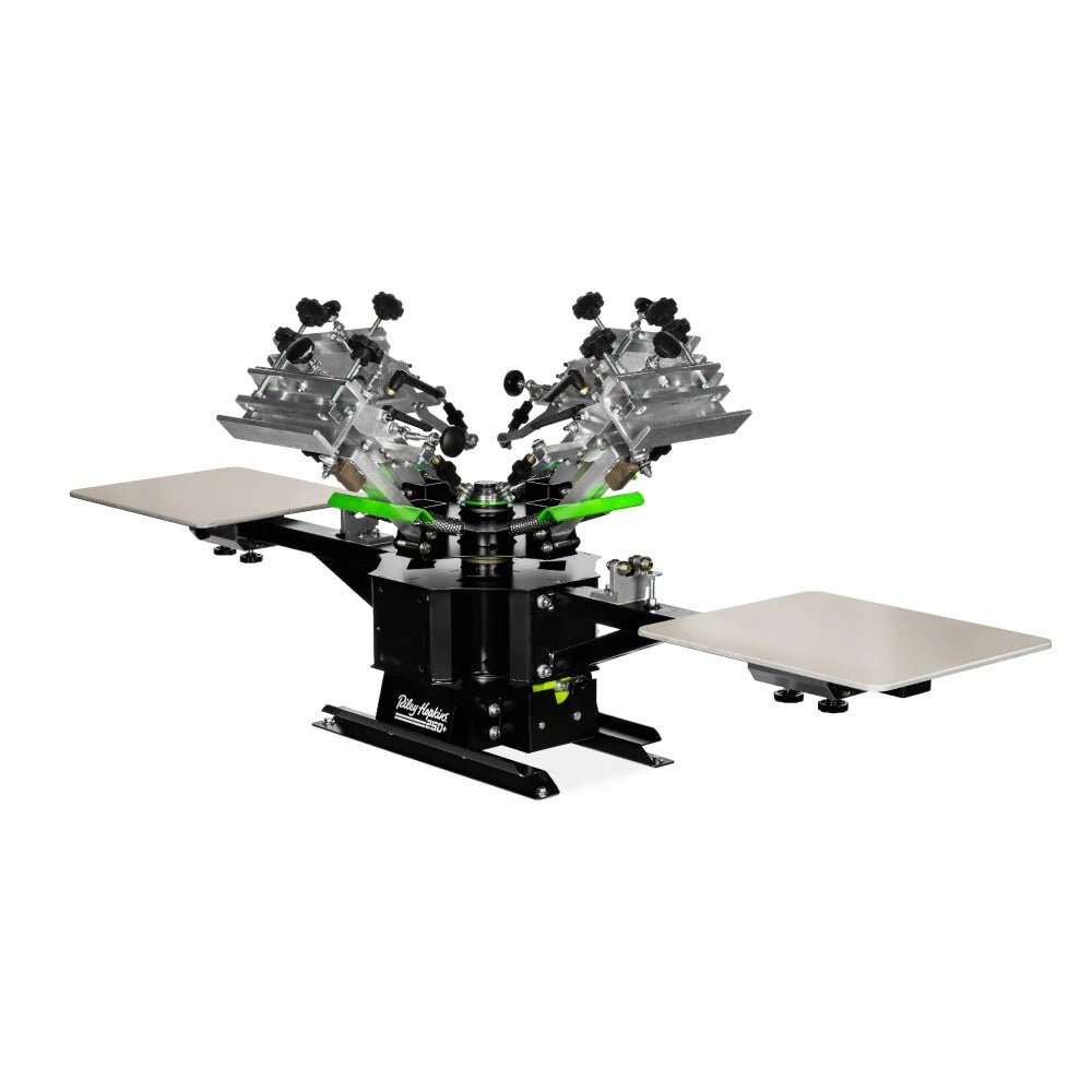 Riley Hopkins 250+ Screen Printing Press with XY Micro Registration - McLogan Supply
