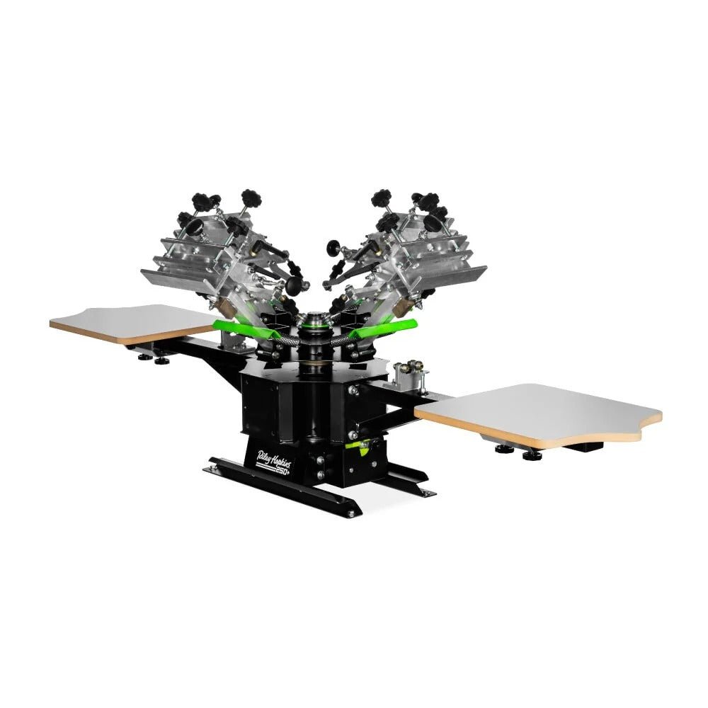 Riley Hopkins 250+ Screen Printing Press with XY Micro Registration - McLogan Supply