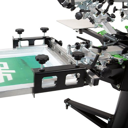 Riley Hopkins 300 Screen Printing Press with XYZ Micro Registration - McLogan Supply