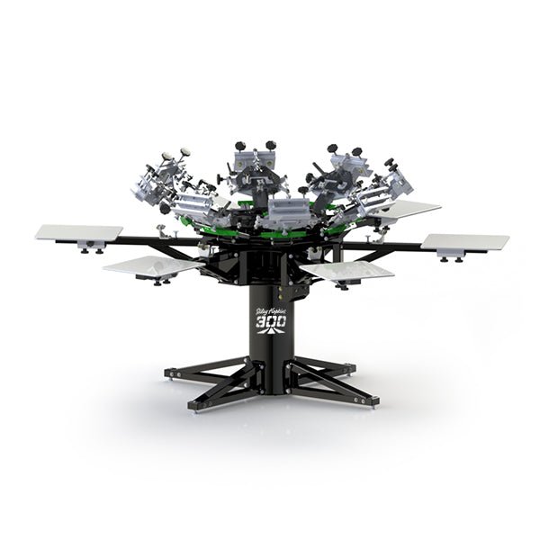 Riley Hopkins 300 Screen Printing Press with XYZ Micro Registration - McLogan Supply