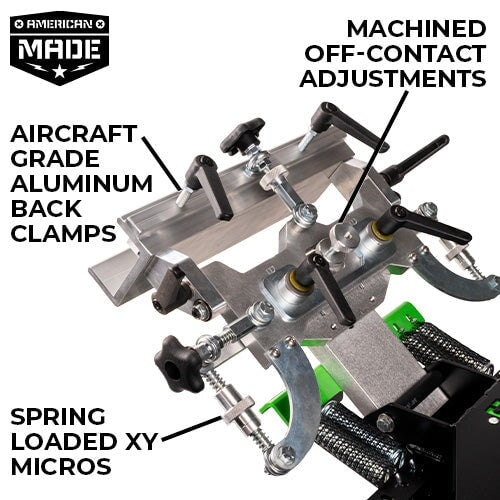 Riley Hopkins 360 Screen Printing Press with XYZ Micro Registration