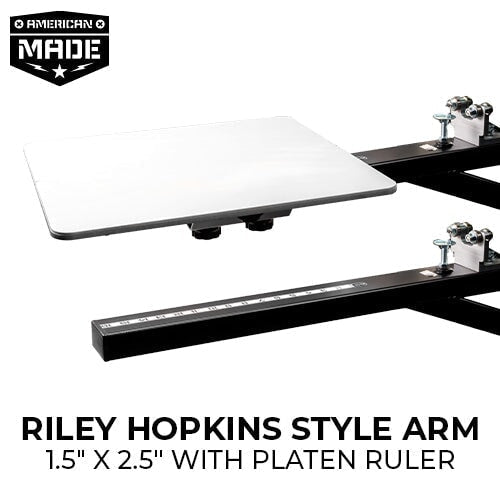 Riley Hopkins 360 Screen Printing Press with XYZ Micro Registration