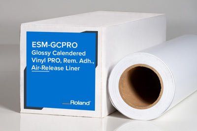 Roland Gloss Cal Vinyl PRO, Air - Rel Liner, 54in x 150ft - McLogan Supply