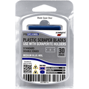 ScrapeRite Plastic Razor Blades Blue 30 Pack - McLogan Supply