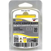 ScrapeRite Plastic Razor Blades Yellow 30 Pack - McLogan Supply