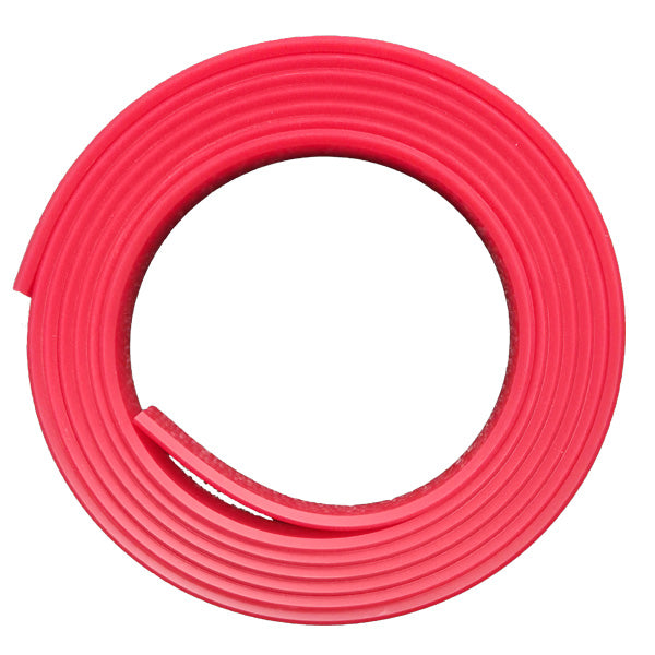 Peewee 80A Squeegee 3/16" x 1" Red Double Bevel 12'