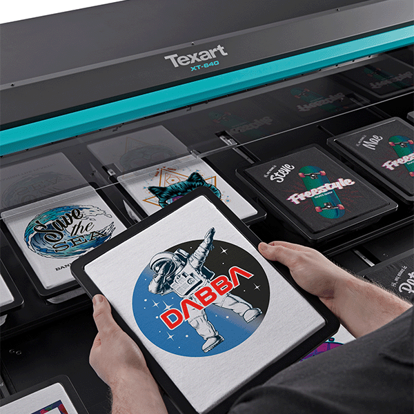 This machine can print ANY t-shirt design in seconds! (Roland