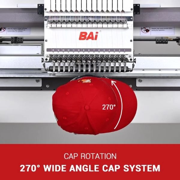 THE VISION - 2 Heads BAi Double - Head Embroidery Machine - McLogan Supply