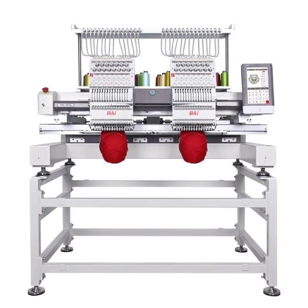 THE VISION - 2 Heads BAi Double - Head Embroidery Machine - McLogan Supply