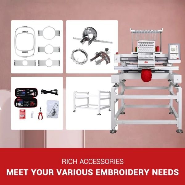 THE VISION BAi 15 - Needle Hat Embroidery Machine - McLogan Supply